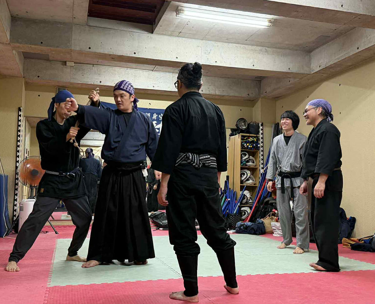 忍道青龍窟道場 中野稽古会の様子
